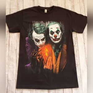Black Graphic Joker T-Shirt Mens XL